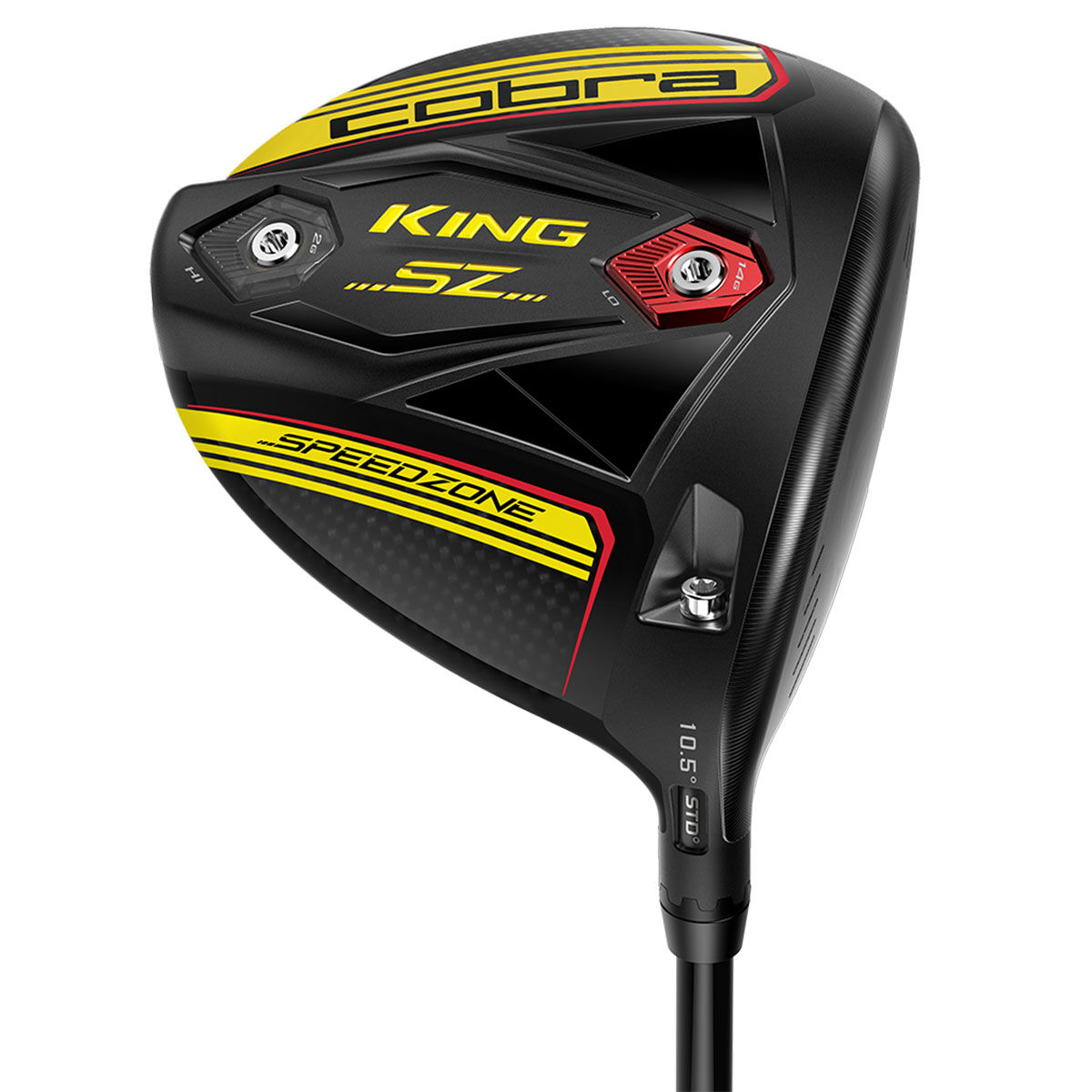 Cobra Golf Mens Black, Yellow and Red King SPEEDZONE-S Right Hand Ust Helium 5F4 Stiff Golf Driver, Size: 9°| American Golf, 10.5° von Cobra Golf