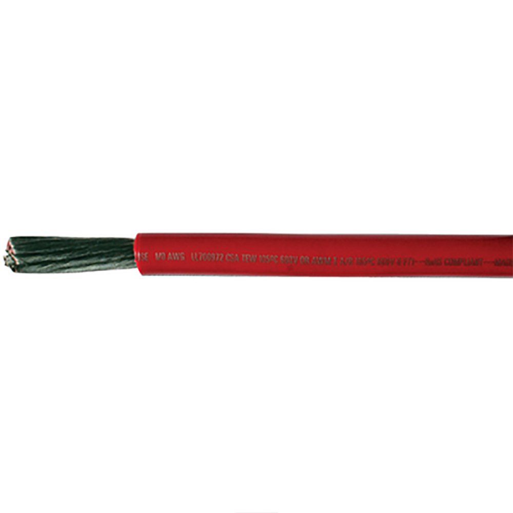 Cobra A2110t 1/0 Wire Cable 15.2 M Rot von Cobra