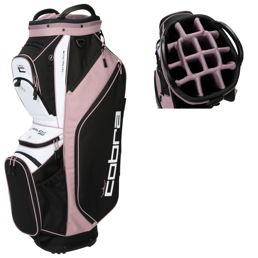 'Cobra Ultralight Pro Cartbag schwarz/weiss/rose' von Cobra