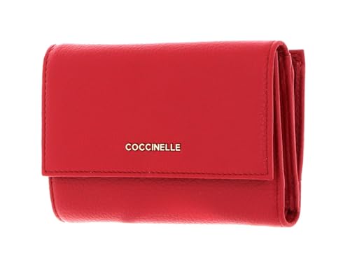 COCCINELLE Metallic Soft Wallet Grainy Leather Ruby COCCINELLE Metallic Soft Wallet Grainy Leather Ruby von Coccinelle