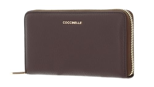 Coccinelle Metallic Soft - Geldbörse 7cc 18 cm Coffee Coccinelle Metallic Soft - Geldbörse 7cc 18 cm Coffee von COCCINELLE