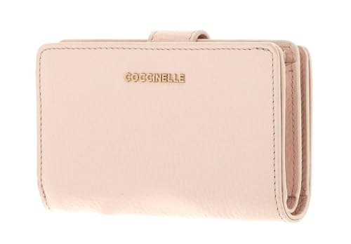 Coccinelle Metallic Soft Mini Wallet Grained Leather Creamy Pink Coccinelle Metallic Soft Mini Wallet Grained Leather Creamy Pink von COCCINELLE