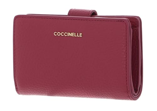 Coccinelle Metallic Soft Mini Wallet Grained Leather Rosewood Coccinelle Metallic Soft Mini Wallet Grained Leather Rosewood von Coccinelle