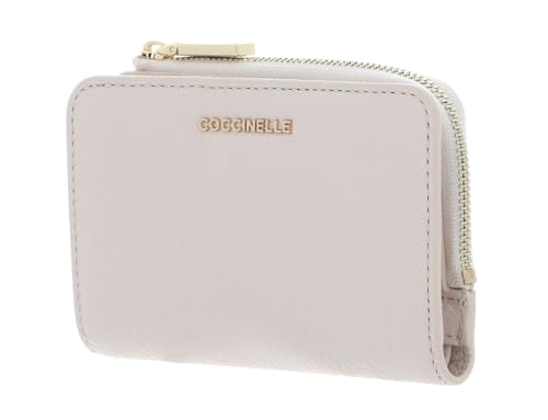 Coccinelle Metallic Soft Wallet Grained Leather Lambskin White Coccinelle Metallic Soft Wallet Grained Leather Lambskin White von COCCINELLE