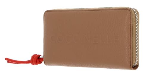 Coccinelle Metallic Soft Wallet Grained Leather Skin/Gazpacho von Coccinelle