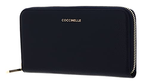Coccinelle Metallic Soft Zip Around Wallet Midnight Blue von Coccinelle
