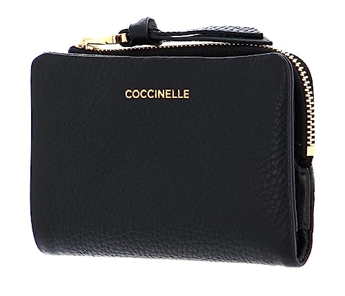 Coccinelle Softy Wallet Grained Leather Noir von Coccinelle