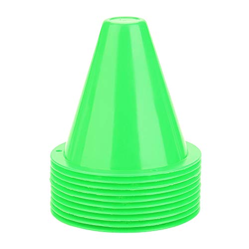 Cocoarm 10 Stück Markierkegel Fußball Markierungskegel Leitkegel Verkehrshütchen Markierungshütchen Trainingshilfen Multifunktionskegel für Kinder, Fußballsport, Reitsport, Heimfitness und(Grün) Cocoarm 10 Stück Markierkegel Fußball Markierungskegel Leitkegel Verkehrshütchen Markierungshütchen Trainingshilfen Multifunktionskegel für Kinder, Fußballsport, Reitsport, Heimfitness und(Grün) von Cocoarm