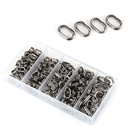 Cocoarm 100 Stücke Angeln Oval Split Ringe Snap Ring Sprengringe Spaltringe aus Edelstahl Angelköder Ringkette Verbindungsstück Fischköder Stecker Angelgerät Angelköder Tackle Connector(6 * 10mm) Cocoarm 100 Stücke Angeln Oval Split Ringe Snap Ring Sprengringe Spaltringe aus Edelstahl Angelköder Ringkette Verbindungsstück Fischköder Stecker Angelgerät Angelköder Tackle Connector(6 * 10mm) von Cocoarm