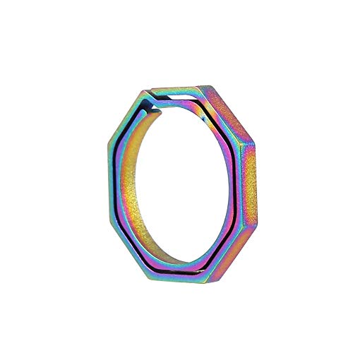 Cocoarm Schlüsselanhänger aus Titan Regenbogen Schlüsselring Karabiner, multifunktionale rund langlebig Ring Spaltring aus Metall, 29 x 3 mm, Schlüssel Organisation für Autoschlüssel Haustürschlüssel Cocoarm Schlüsselanhänger aus Titan Regenbogen Schlüsselring Karabiner, multifunktionale rund langlebig Ring Spaltring aus Metall, 29 x 3 mm, Schlüssel Organisation für Autoschlüssel Haustürschlüssel von Cocoarm