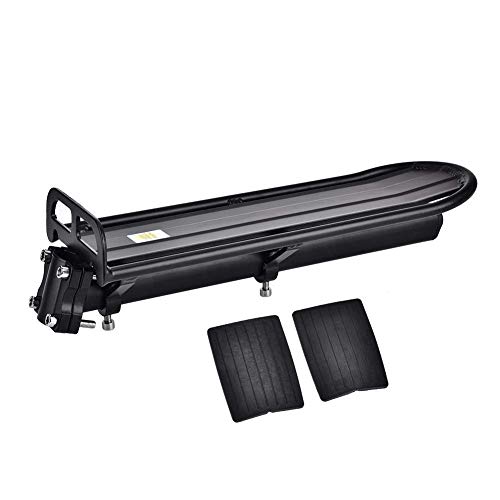 Fahrrad Aluminiumlegierung Gepäckträger, Sattelstütze Länge-Einstellbarer Heckablage Pfostenhalterung 10 kg Kapazität Schwarz für Mountainbike und Rennrad Fahrrad Aluminiumlegierung Gepäckträger, Sattelstütze Länge-Einstellbarer Heckablage Pfostenhalterung 10 kg Kapazität Schwarz für Mountainbike und Rennrad von Cocoarm