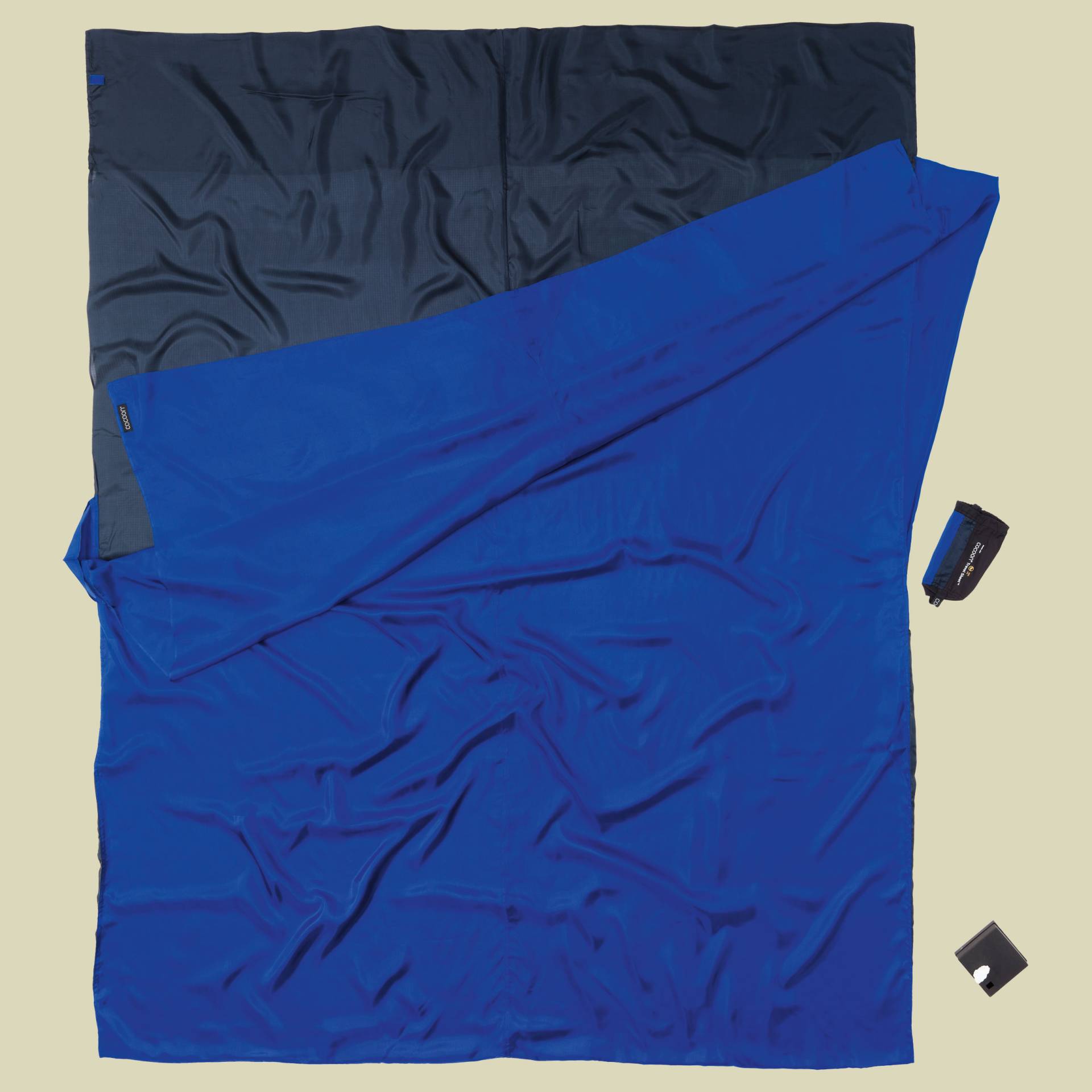 2 Color TravelSheet Doublesize 220 x 180 cm Farbe tuareg/ultramarine blue 2 Color TravelSheet Doublesize 220 x 180 cm Farbe tuareg/ultramarine blue von Cocoon