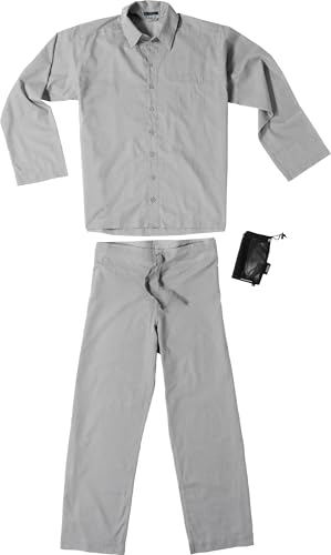 Cocoon 100% Egyptian Cotton Mens Travel Pyjama Insect Shield, XL, Safari Grey Cocoon 100% Egyptian Cotton Mens Travel Pyjama Insect Shield, XL, Safari Grey von Cocoon