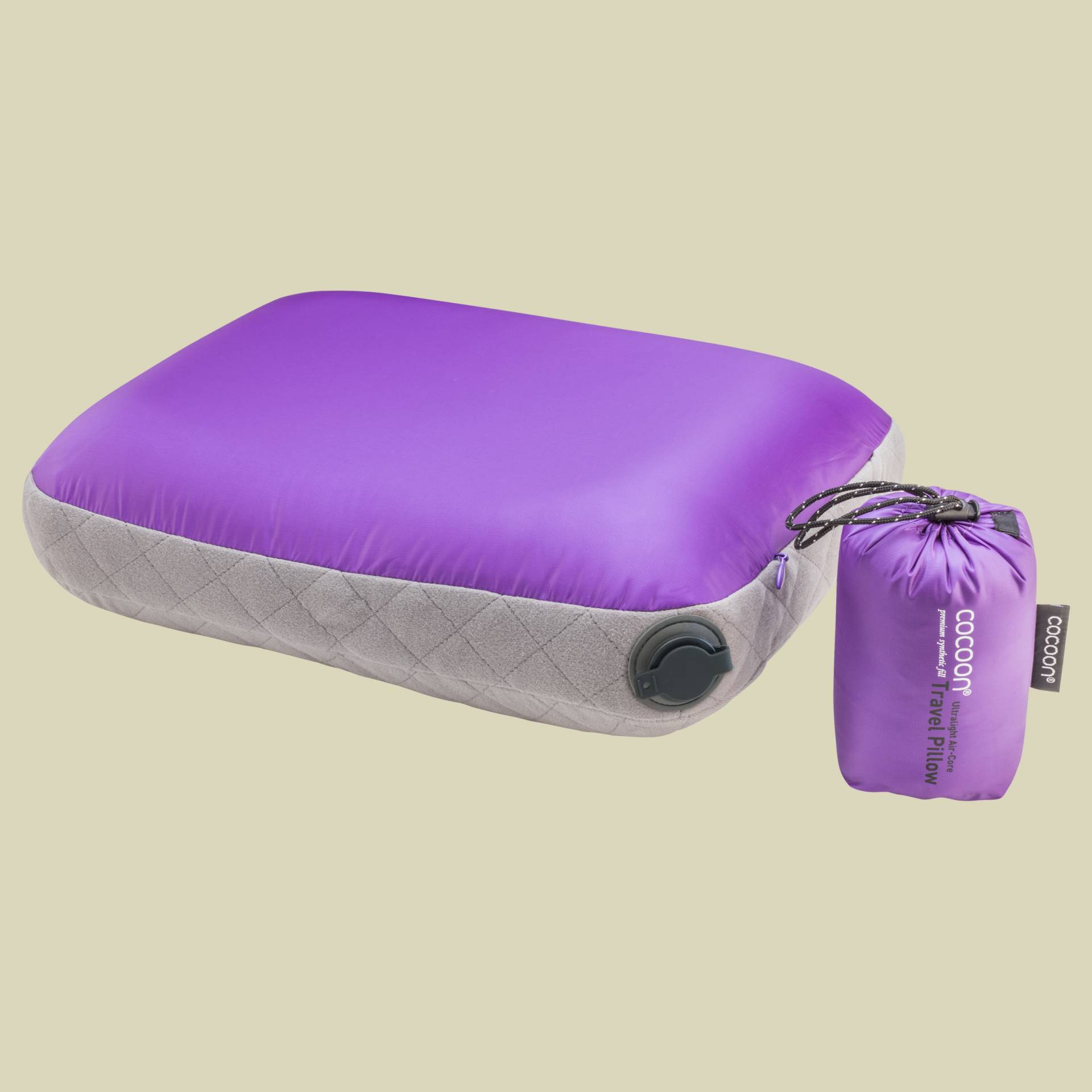 Air-Core Pillow Ultralight Größe 28 cm x 38 cm Farbe purple/grey Air-Core Pillow Ultralight Größe 28 cm x 38 cm Farbe purple/grey von Cocoon