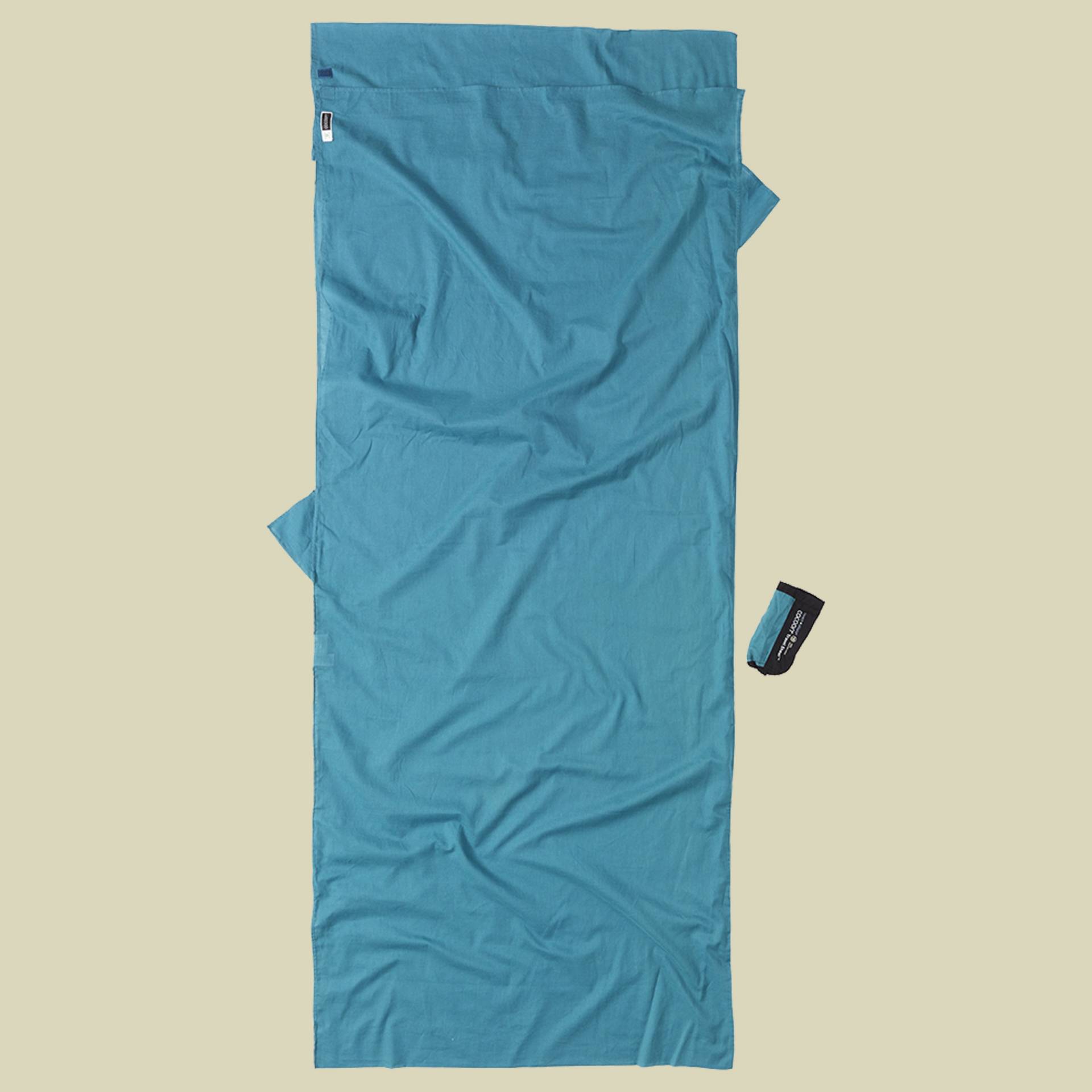 Insect Shield TravelSheet Egyptian Cotton Größe 210 x 82 cm Farbe laguna blue von Cocoon