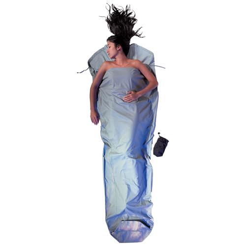 Cocoon MummyLiner Mumienschlafsack, Baumwolle, Cactus Blue, 241 x 90/56 cm von Cocoon