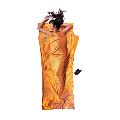 Cocoon Hüttenschlafsack aus Seide, Dunkelblau, 86"x35" von Cocoon