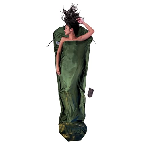 COCOON Silk MummyLiner, olivgrün, 95" x35/22 COCOON Silk MummyLiner, olivgrün, 95" x35/22 von COCOON