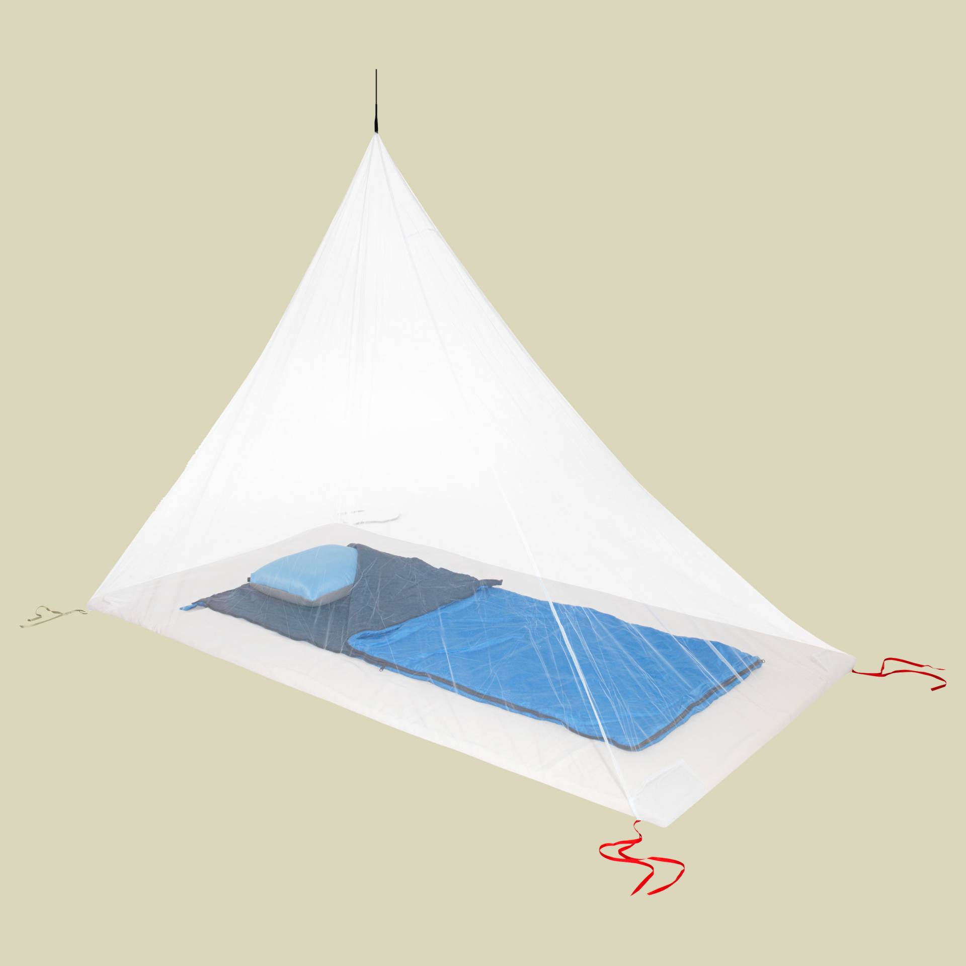 Travel Mosquito Net Ultralight Single Maße 230 x 130 cm Farbe white von Cocoon