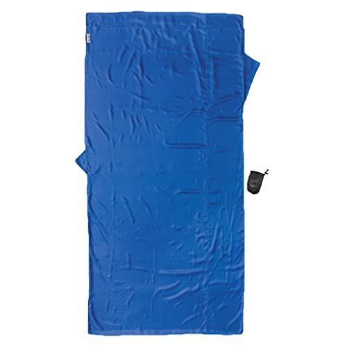 Cocoon Hüttenschlafsack aus Seide, Dunkelblau, 94"x46" von Cocoon