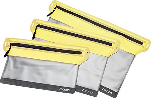 Cocoon Zippered Flat Dokumententasche Large gelb/grau von COCOON