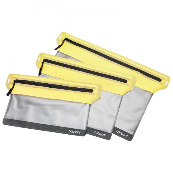Cocoon - Zippered Flat Document Bags - Wertsachenbeutel Gr M - 27 x 22 cm grau/gelb Cocoon - Zippered Flat Document Bags - Wertsachenbeutel Gr M - 27 x 22 cm grau/gelb von Cocoon