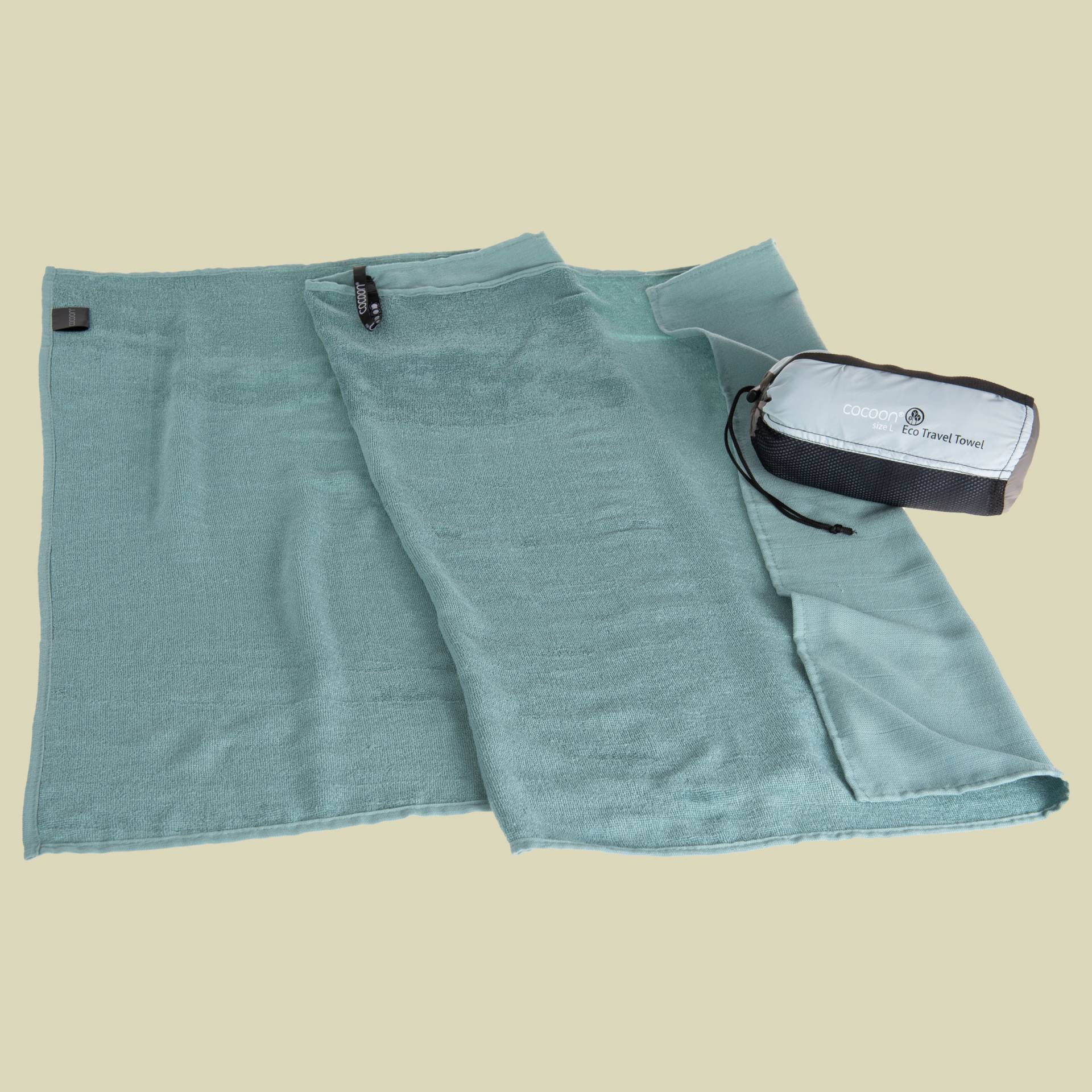 Eco Travel Towel Liegefläche small Farbe nile green Eco Travel Towel Liegefläche small Farbe nile green von Cocoon