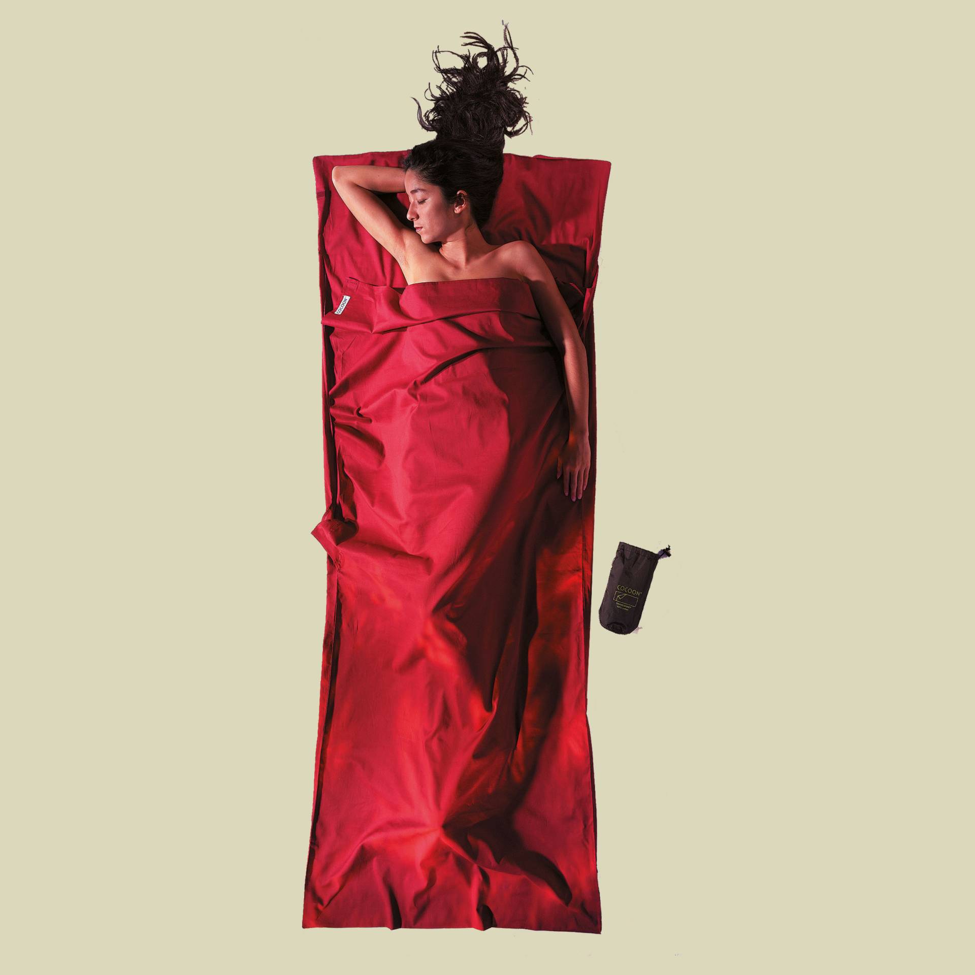 TravelSheet Cotton Größe 220 x 90 cm Farbe monk´s red TravelSheet Cotton Größe 220 x 90 cm Farbe monk´s red von Cocoon