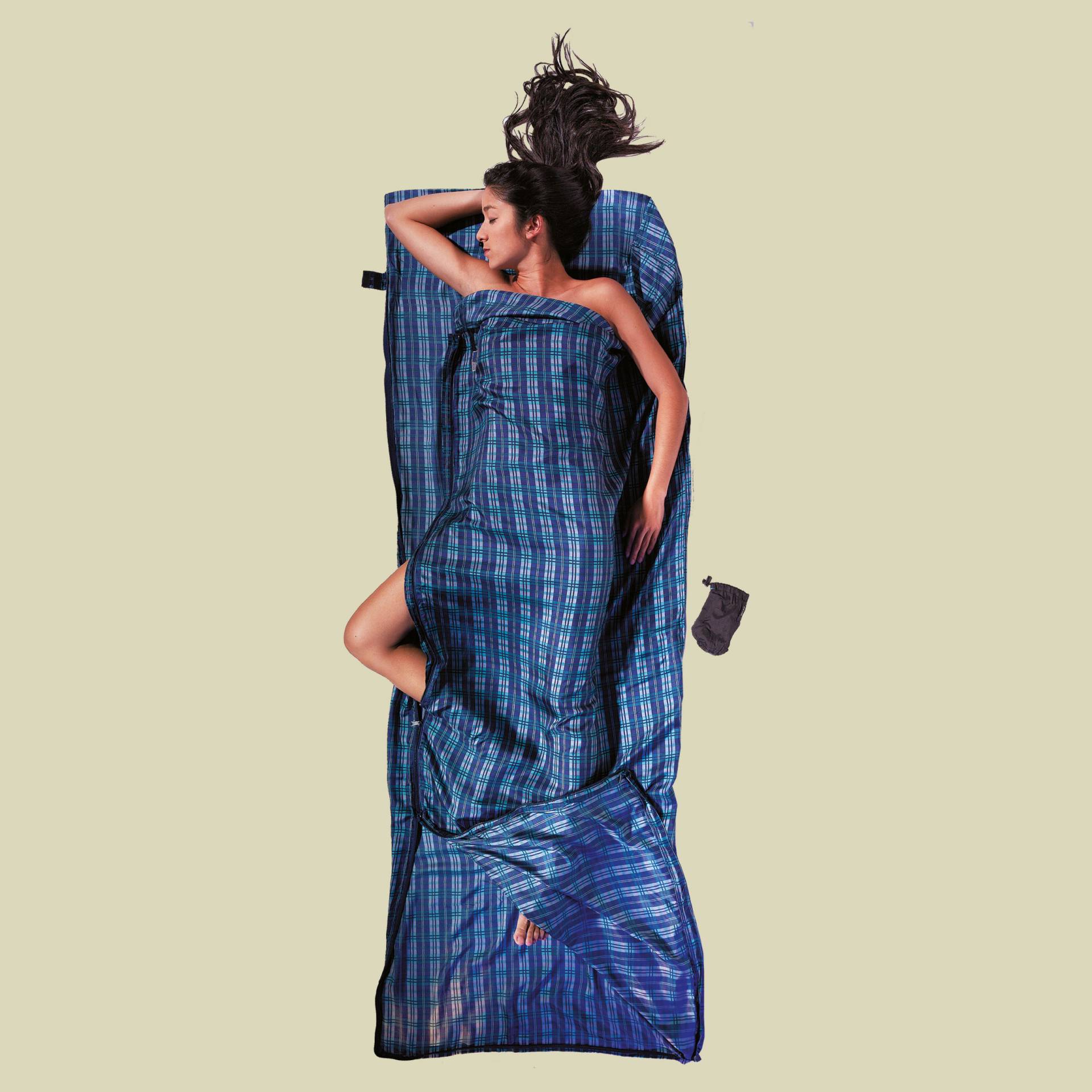 TravelSheet-Coupler 220 x 83 cm Farbe checked silk TravelSheet-Coupler 220 x 83 cm Farbe checked silk von Cocoon