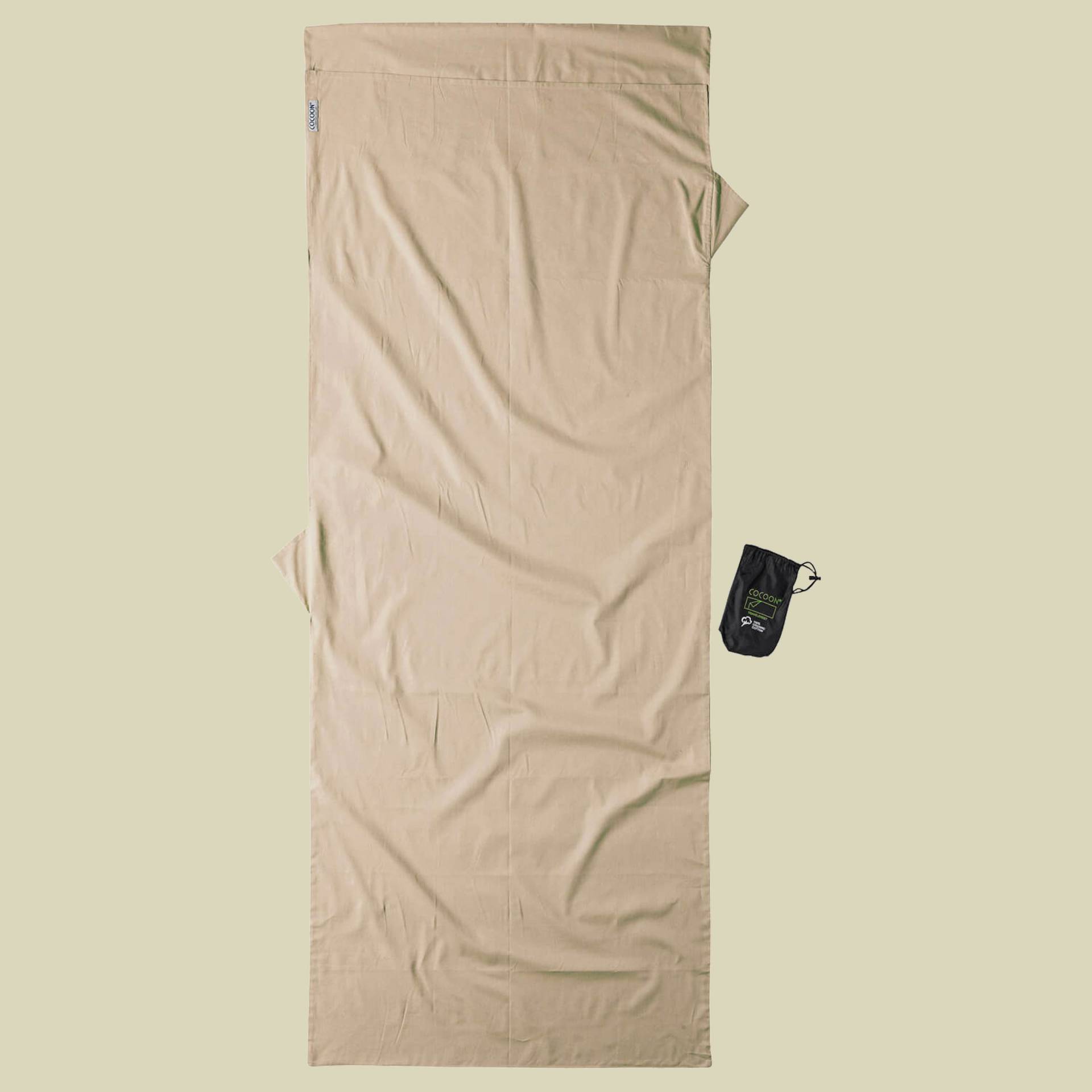 TravelSheet Organic Cotton Größe 220 x 90 cm Farbe earth TravelSheet Organic Cotton Größe 220 x 90 cm Farbe earth von Cocoon