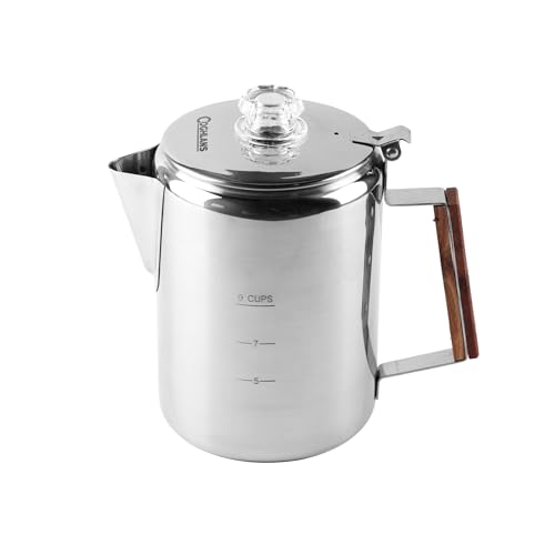 Coghlans Unisex – Erwachsene Coffee Pot Edelstahlkanne, Silber, 9 Tassen Coghlans Unisex – Erwachsene Coffee Pot Edelstahlkanne, Silber, 9 Tassen von Coghlan