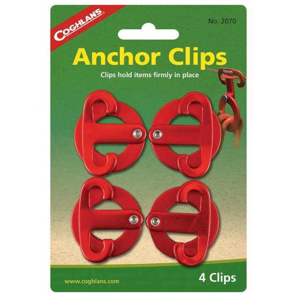 Coghlans - Anchor Clips 4 Clips + 2 Schnurspanner + 1 Seil + 1 Packbeutel von Coghlans