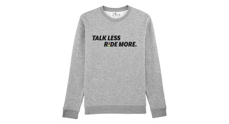 unisex sweatshirt cois  talk less ride more  grau von Çois