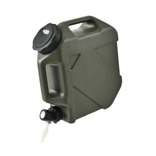 Colcolo 10L Wasserbehälter Wasserträger mit Tragbar mit Ersatzdeckel Wasserkrug Wassereimer zum Händewaschen im Notfall, Armeegrün von Colcolo