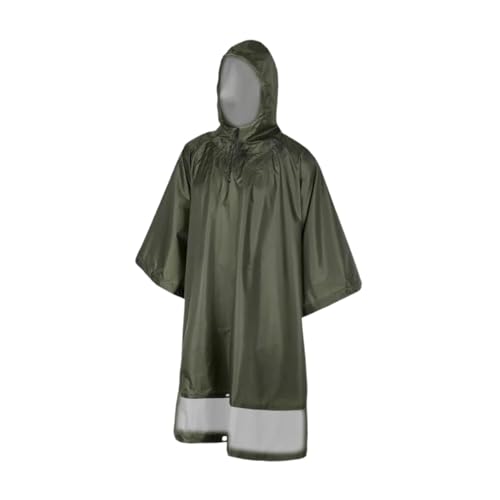 Colcolo 3-in-1-Regenponcho mit Kapuze, Regenmantel, einfaches Regendach, multifunktionale Regenjacke, Regenmantel für Outdoor-Angeln und Camping, GrÜn von Colcolo