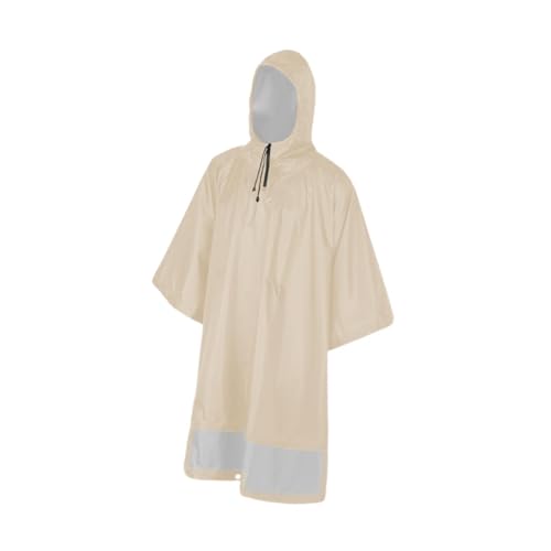 Colcolo 3-in-1-Regenponcho mit Kapuze, Regenmantel, einfaches Regendach, multifunktionale Regenjacke, Regenmantel für Outdoor-Angeln und Camping, Khaki von Colcolo