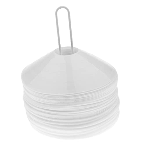 Colcolo 50 Stücke Fußballtraining Cones Begrenzung Marker Beweglichkeitstraining, Weiß Colcolo 50 Stücke Fußballtraining Cones Begrenzung Marker Beweglichkeitstraining, Weiß von Colcolo
