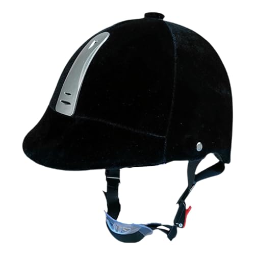 Colcolo Reithelm, Reitmütze, Kopfumfang 54–62 cm, leicht, Reitkappe, Reitausrüstung, verstellbar, Schwarz silbrig Colcolo Reithelm, Reitmütze, Kopfumfang 54–62 cm, leicht, Reitkappe, Reitausrüstung, verstellbar, Schwarz silbrig von Colcolo