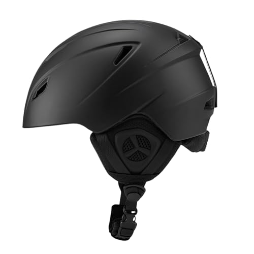 Colcolo Schnee Ski Helm Kopfbedeckungen Atmungsaktiv Schutz Sport Helm Skateboard Helm für Straße Radfahren Radfahren Kinder Jungen Mädchen, schwarz S von Colcolo