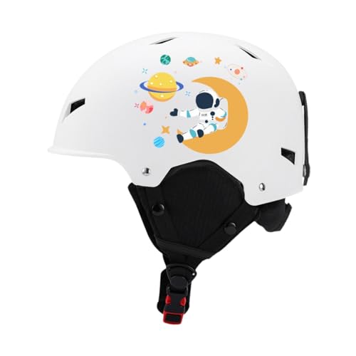 Colcolo Skihelm, Sporthelm, verstellbare Passform, Leichter Skateboardhelm, Kopfbedeckung für Radfahren, Klettern, Straßenradfahren, Weiß, m von Colcolo