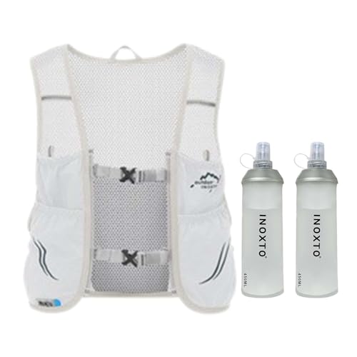 Colcolo Trinkwesten-Rucksack, Trinkbeutel für Männer und Frauen, Laufweste für Läufer, Bergsteigen, Radfahren, Hellgrau Grün, l Colcolo Trinkwesten-Rucksack, Trinkbeutel für Männer und Frauen, Laufweste für Läufer, Bergsteigen, Radfahren, Hellgrau Grün, l von Colcolo