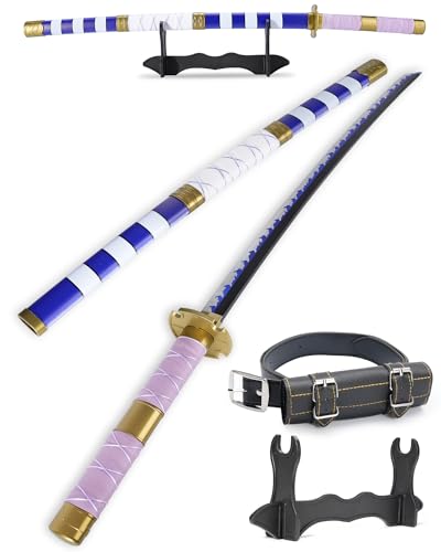 Cold Blade Roronoa Zoro Schwert - 104,1 cm Anime Schwert Replik mit Gürtel und Ständer - Nidai Kitetsu Schwert mit authentischem Design von Cold Blade