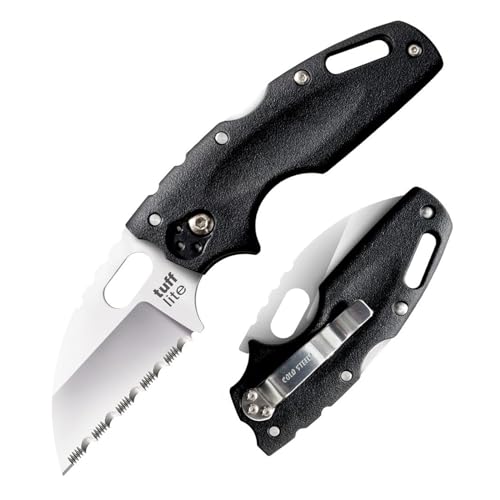 Cold Steel, Tuff Lite, Klappmesser, Satin Finish, Taschenmesser, AUS-8A Klingenstahl, AUS-8A Klingenstahl, Taschenclip, scharfes Messer für Outdoor, Camping, Schwarz Cold Steel, Tuff Lite, Klappmesser, Satin Finish, Taschenmesser, AUS-8A Klingenstahl, AUS-8A Klingenstahl, Taschenclip, scharfes Messer für Outdoor, Camping, Schwarz von Cold Steel