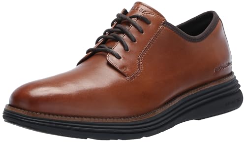 Cole Haan Unisex – Erwachsene OG Ultra Postman Leather Oxford in British Tan/Java Leder mit Logo-Akzenten, Braun, M11.5 von Cole Haan