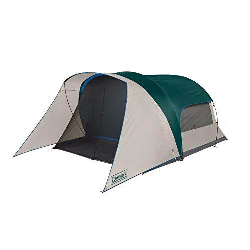 Coleman Unisex-Erwachsene Cabin Camping Tent Screened Porch Zelt, Evergreen, 6 Person von Coleman