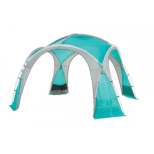 Coleman Event Dome Pavillon stabiles Partyzelt mit Stahlgestänge, blau, 3.65 x 3.65 x 2.18 m, 2000025127 von Coleman