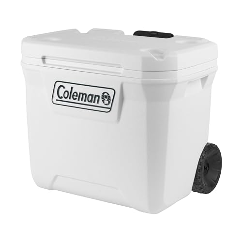 Coleman Marine Xtreme 50QT Kühlbox mit Rollen, 47 l, Hochleistungs-Eisbox, vollständige Isolierung aus PU-Schaum, hält 4 Tage kühl, tragbar, mit UV-Schutz Coleman Marine Xtreme 50QT Kühlbox mit Rollen, 47 l, Hochleistungs-Eisbox, vollständige Isolierung aus PU-Schaum, hält 4 Tage kühl, tragbar, mit UV-Schutz von Coleman