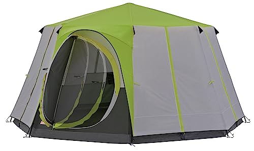 Coleman Octagon mit großen Fenstern, mit 360° Rundumblick, stabile Stahlstangenkonstruktion, Vollständig integrierte Bodenplane, einfacher Aufbau, 100% Wasserdicht von Coleman