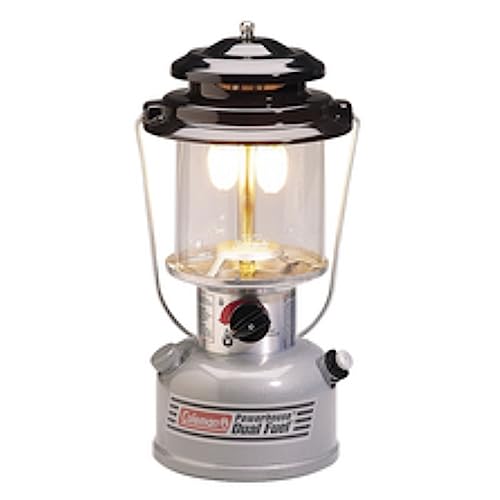 Coleman Powerhouse Dual Fuel Lantern Shines up to 800 Lumens, 2-Mantle Lantern Uses Coleman Liquid Fuel or Benzin with Adjustable Brightness, Carry Handle, Mantles, & Funnel Included Coleman Powerhouse Dual Fuel Lantern Shines up to 800 Lumens, 2-Mantle Lantern Uses Coleman Liquid Fuel or Benzin with Adjustable Brightness, Carry Handle, Mantles, & Funnel Included von Coleman