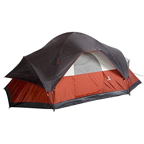 Coleman Red Canyon Zelt für 8 Personen Campingzelte, rot, 204" L x 120" W x 72" H von Coleman